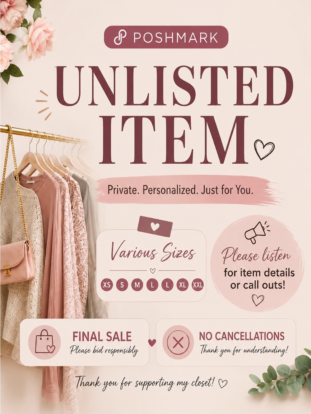 Unlisted Show item. Please listen for details